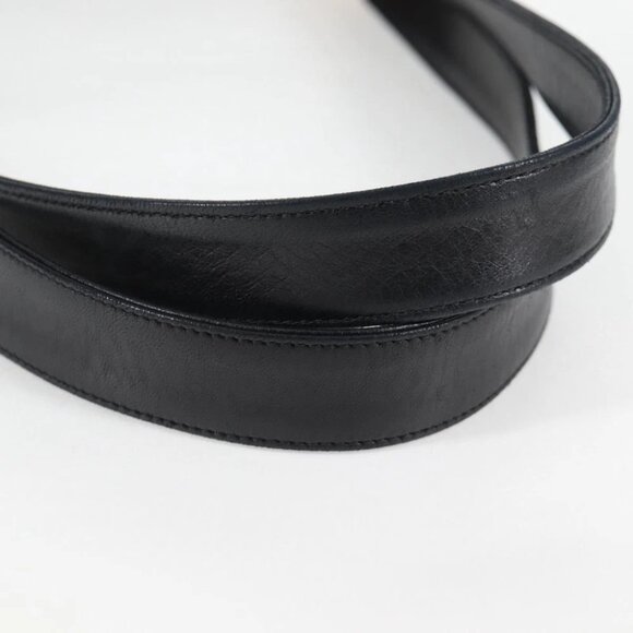 CHANEL Matelasse Chain Shoulder Bag Lamb Skin Black Gold CC Auth yk18208 - Picture 10 of 15